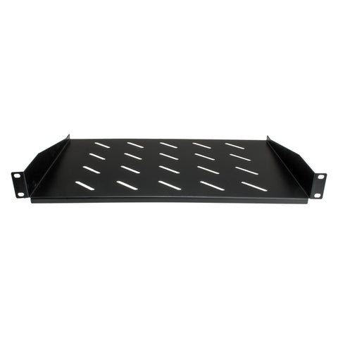 Etagère ventilée en porte-à-faux 1u 300 mm noire (cabine 450 mm) (20 kg)