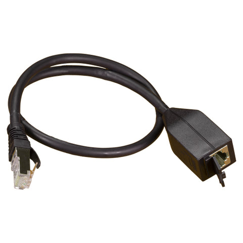 Adaptateur de câble noir S/FTP LSOH 26AWG MPTL Cat6a de 0,15 m
