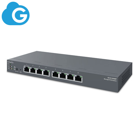 EnGenius verwalteter/Standalone-Desktop-8-Port-55-W-GbE-Switch (PoE)