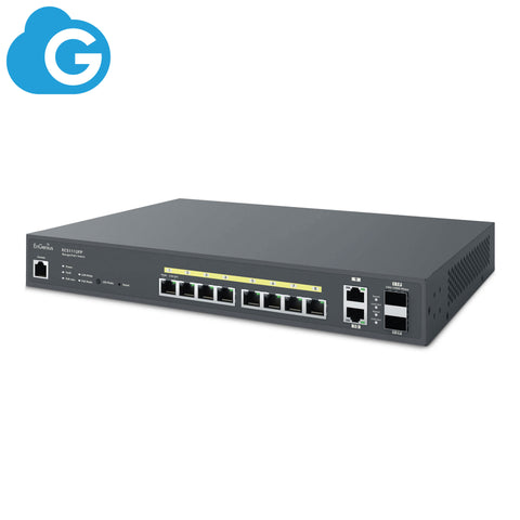 Verwalteter/Standalone-13i-8-Port-130-W-GbE-Switch (PoE+) mit 2x SFP