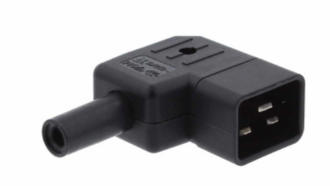 Kaiser Power Connector IEC C20-Stecker, rechtwinkliger wiederverdrahtbarer Steckverbinder