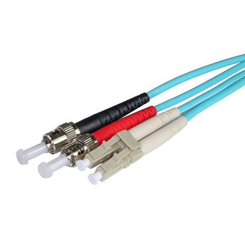 OM4 LSOH 50/125 Duplex Fibre Optic Patch Lead Cable Erika Violet Orange Green up to 100Gbp/s