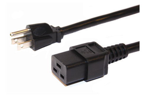 USA Power Cable IEC320 NEMA 5-15P USA 3 PIN Male Plug to Female C19 Socket