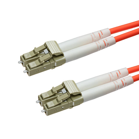 OM4 LSOH 50/125 Duplex-Glasfaser-Patchkabel Erika Violett Orange Grün bis zu 100 Gbit/s