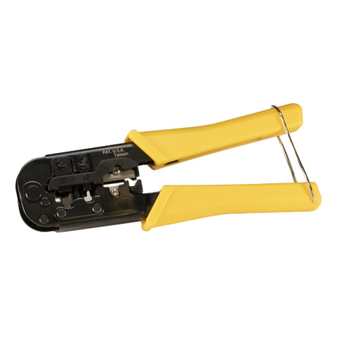 Rj9 Rj10 Rj11 Rj12 Rj45 6P4C 4P4C 6P6C 4P2C Plug Non- Ratchet Crimp Tool