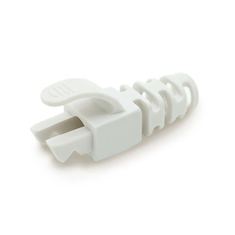 Pack of 100, RJ45 Cat6 Cat6A 6.5mm Snagless Slimline Strain Relief Flush Boots, Choice of 10 Colours