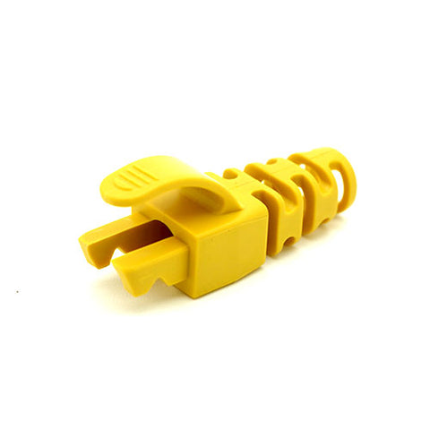 Pack of 100, RJ45 Cat6 Cat6A 6.5mm Snagless Slimline Strain Relief Flush Boots, Choice of 10 Colours