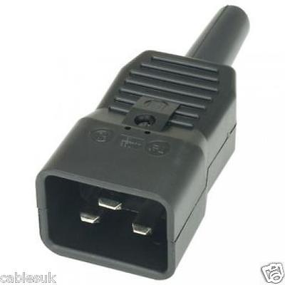 Connecteur rechargeable mâle IEC C20 d'alimentation