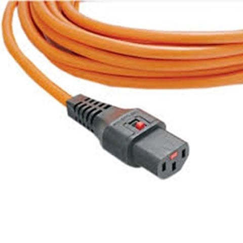 Power Jumper Locking Lock-Kabel IEC C14-Stecker auf IEC C13-Buchse, 0,5 m, 1 m, 2 m, 3 m 